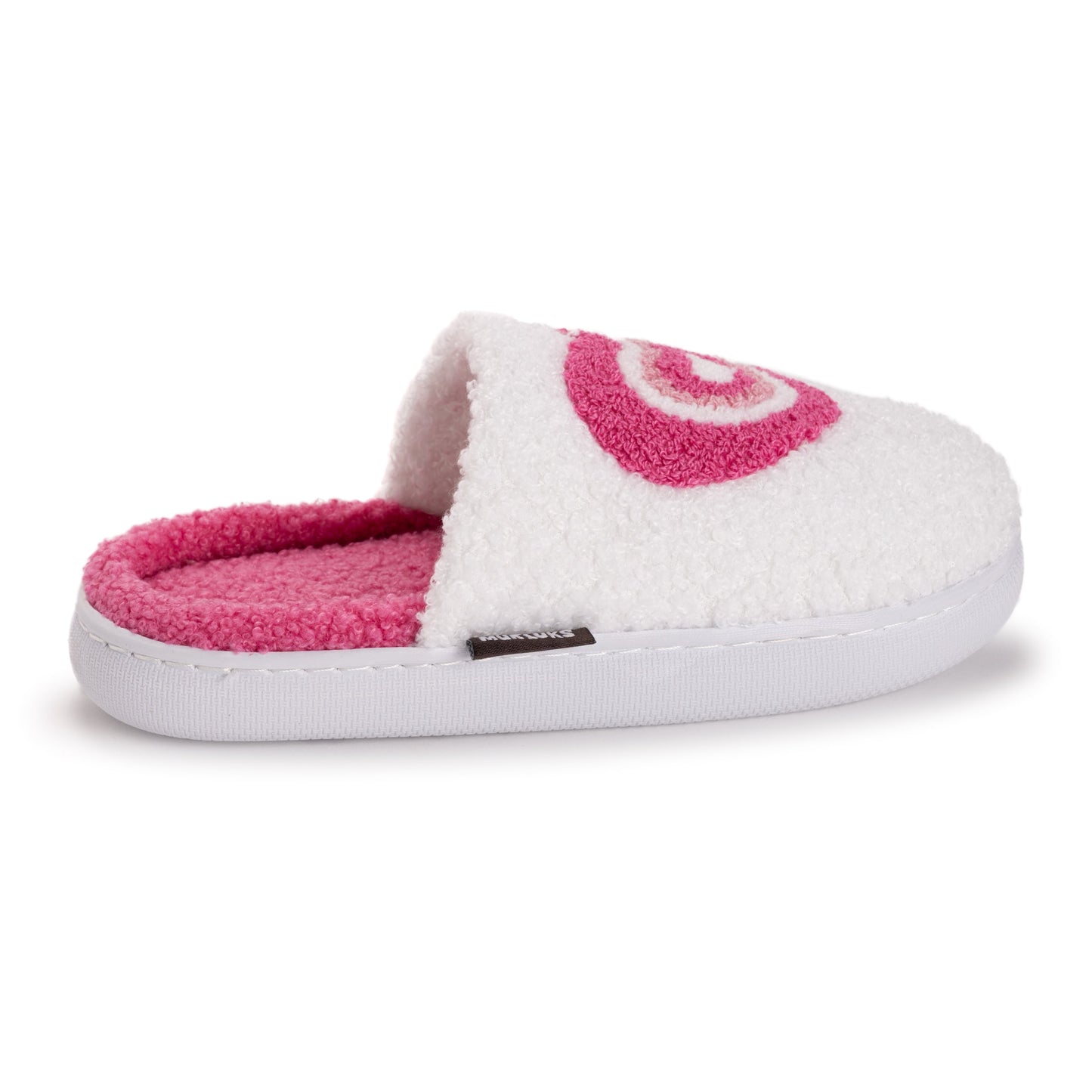 Muk Luks Sherpa Scuff w/Pink Heart