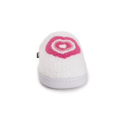 Muk Luks Sherpa Scuff w/Pink Heart
