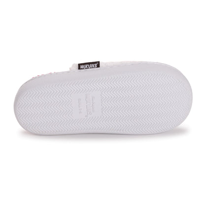 Muk Luks Sherpa Scuff w/Pink Heart