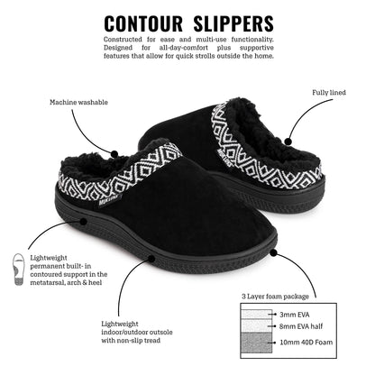 Muk Luks Faux Suede Clog Slipper