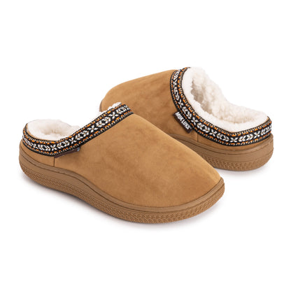 Muk Luks Faux Suede Clog Slipper