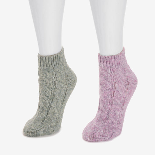 Muk Luks Insulated Ballerina Slippers Grey Snowflake