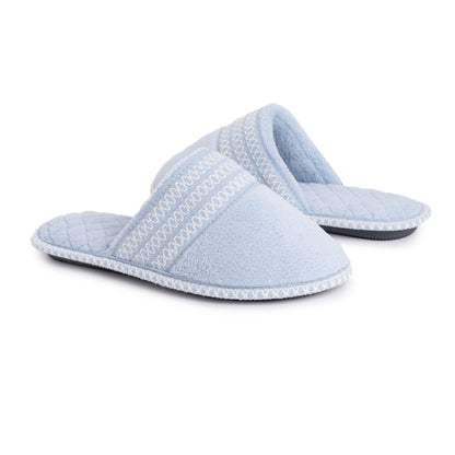Muk Luks Cathy Micro Chenille Closed Toe Slippers