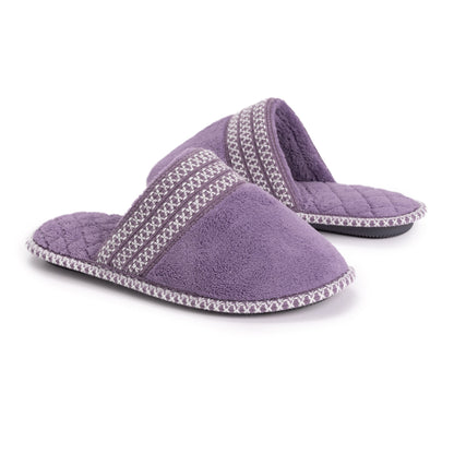 Muk Luks Cathy Micro Chenille Closed Toe Slippers