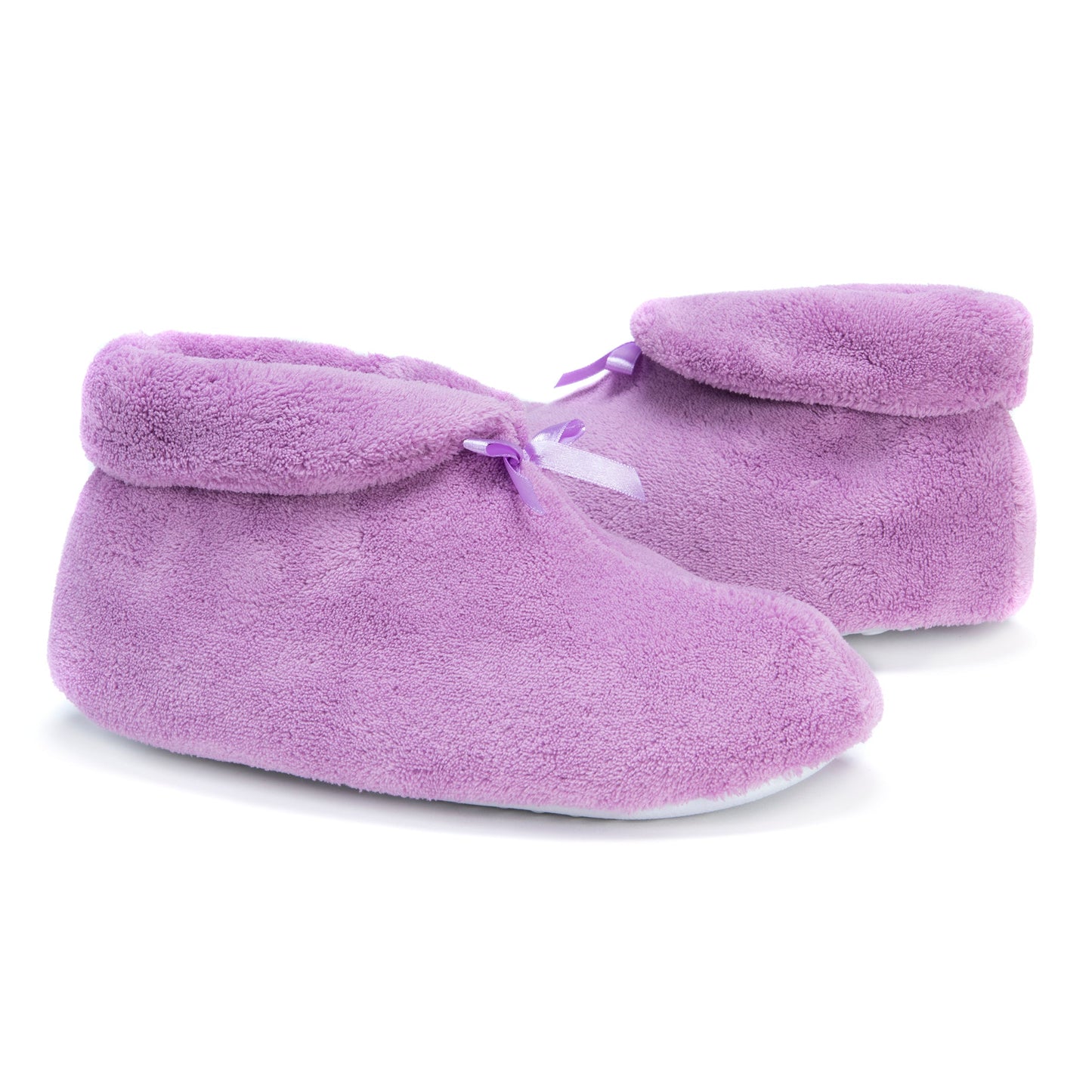 Muk Luks Terry Cuff Slipper booties Black