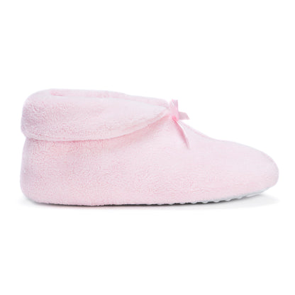Muk Luks Terry Cuff Slipper booties Black