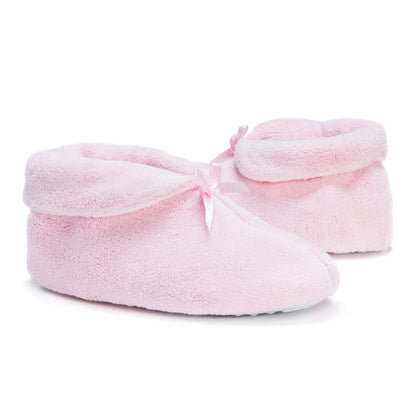 Muk Luks Terry Cuff Slipper booties Black