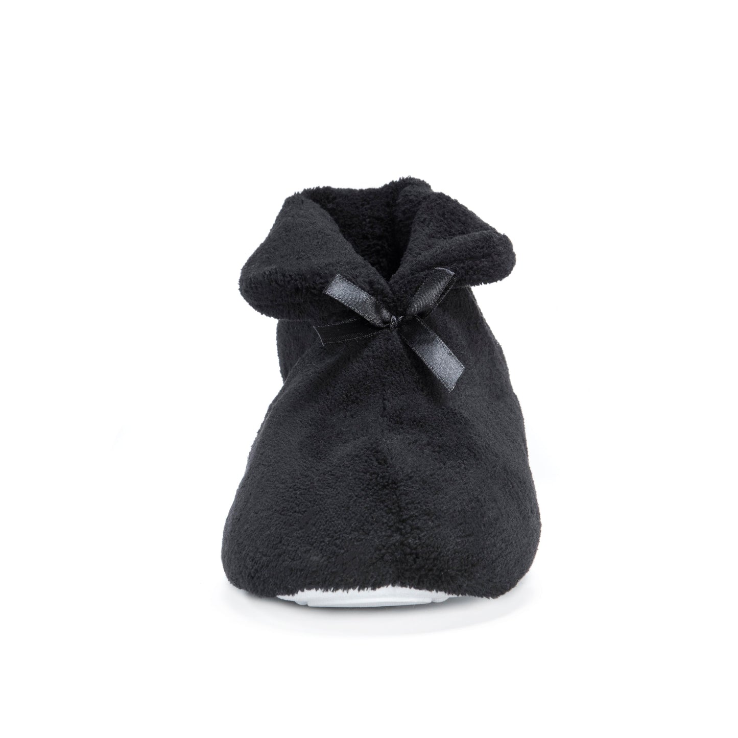 Muk Luks Terry Cuff Slipper booties Black
