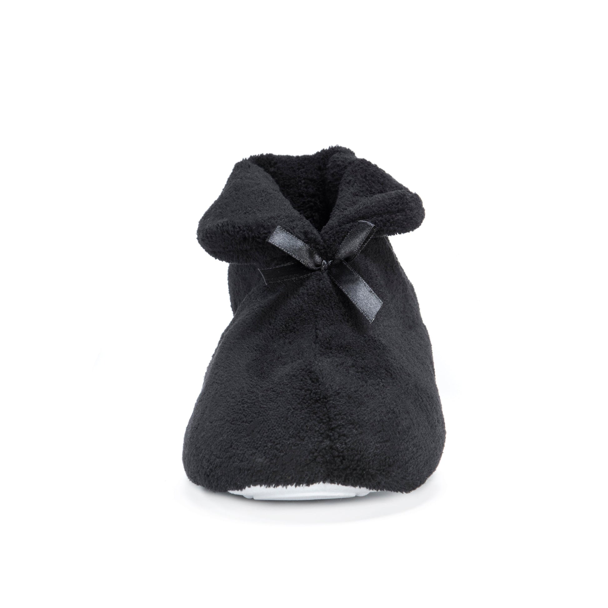 Muk Luks Terry Cuff Slipper booties Black
