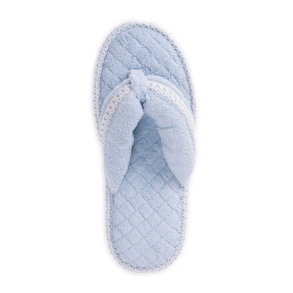 Muk Luks Darlene Micro Chenille Thong Slippers