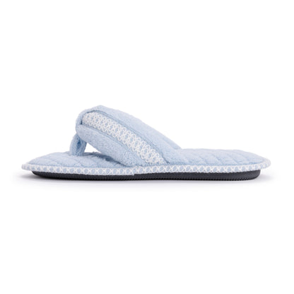 Muk Luks Darlene Micro Chenille Thong Slippers