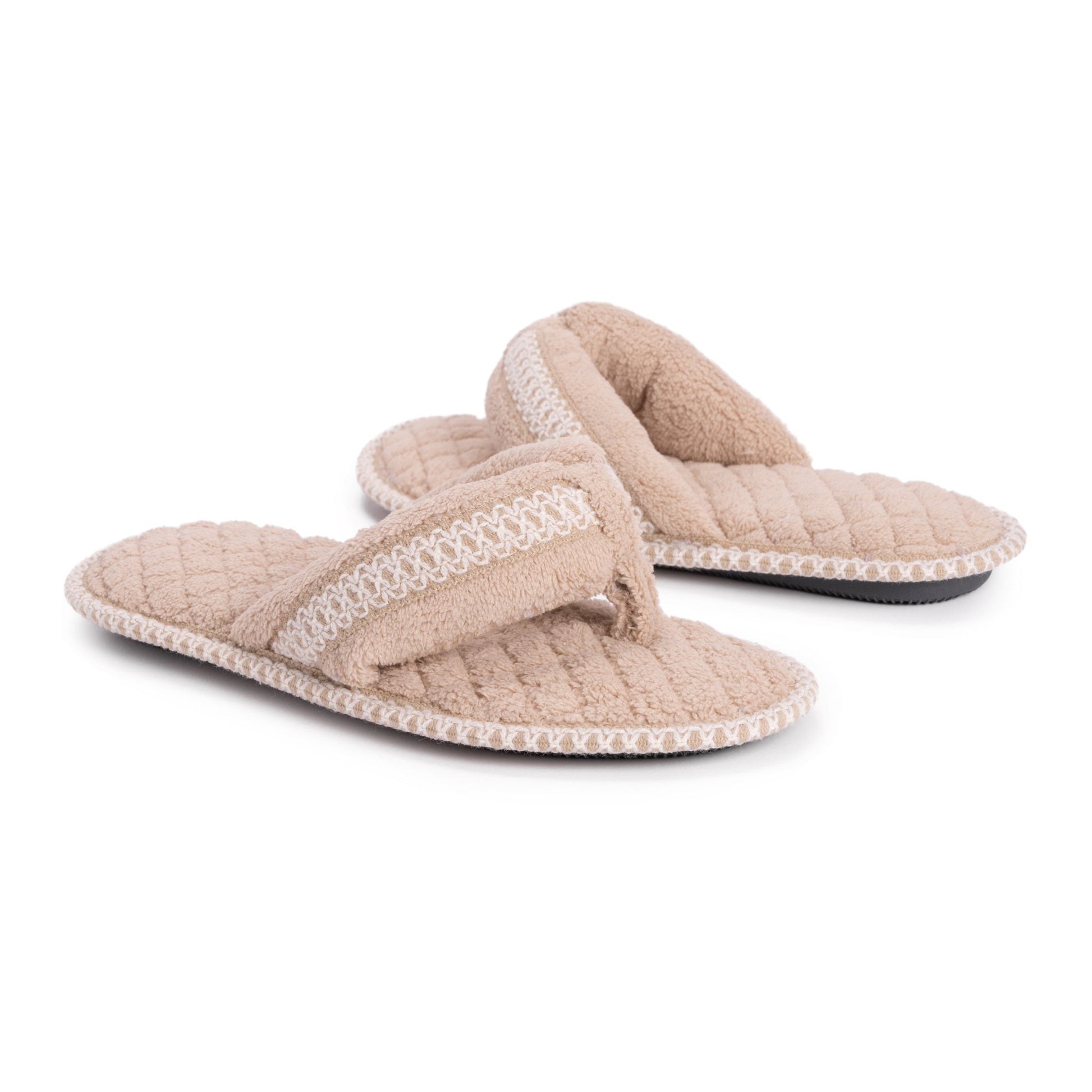 Muk Luks Darlene Micro Chenille Thong Slippers