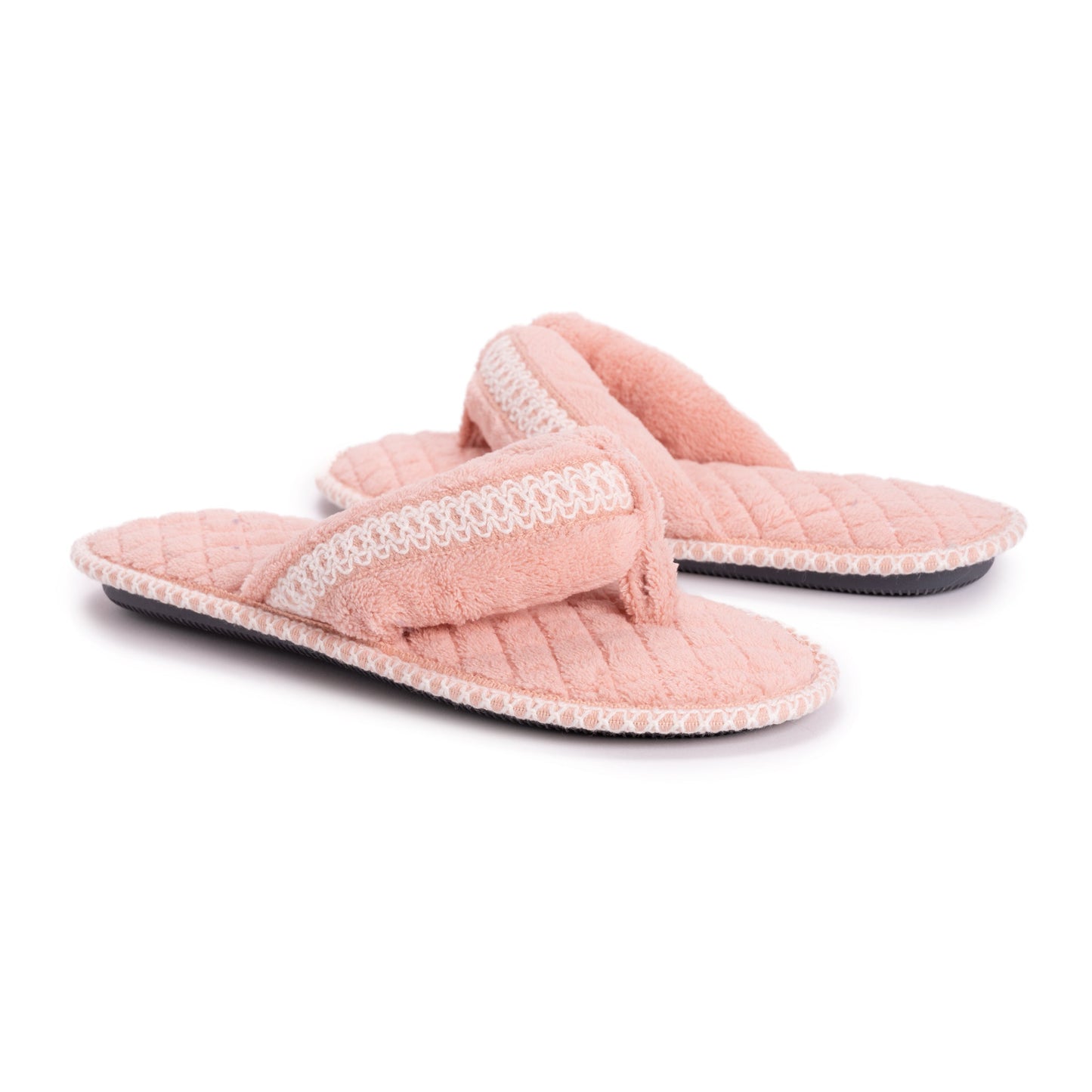Muk Luks Darlene Micro Chenille Thong Slippers