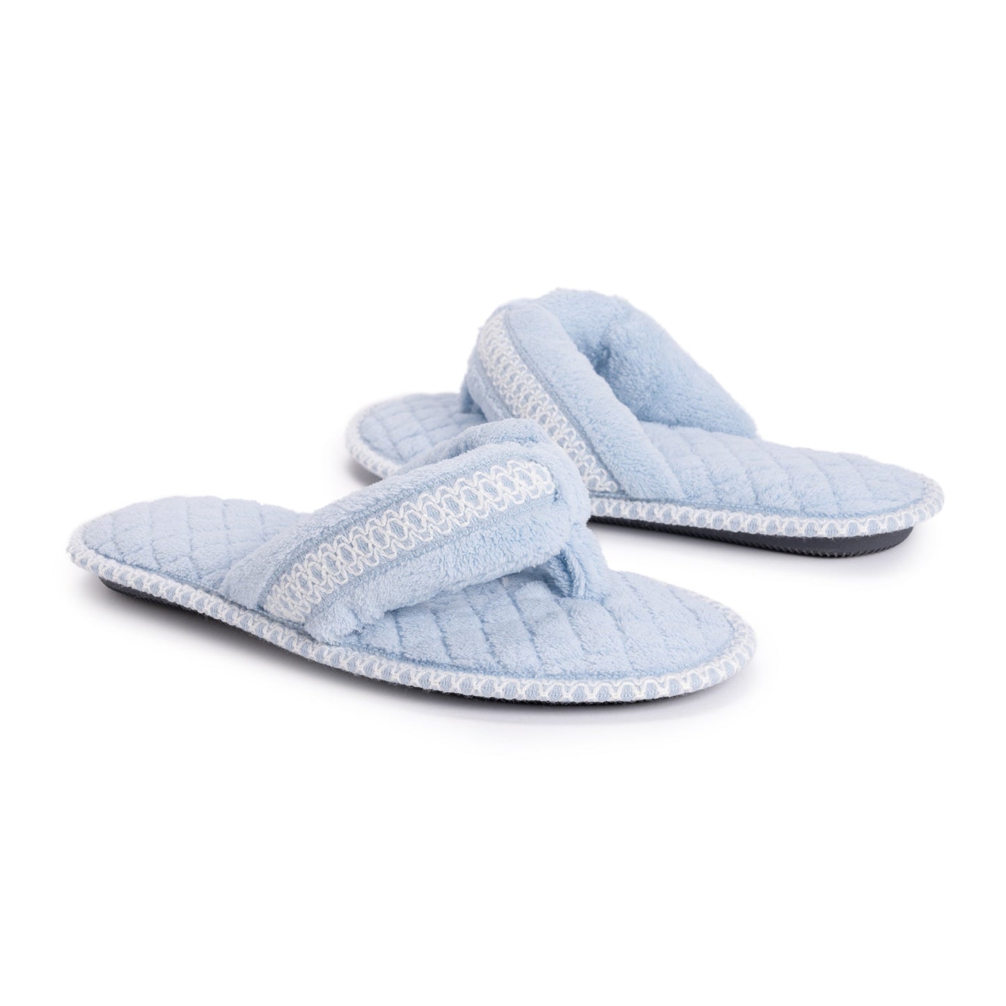 Muk Luks Darlene Micro Chenille Thong Slippers