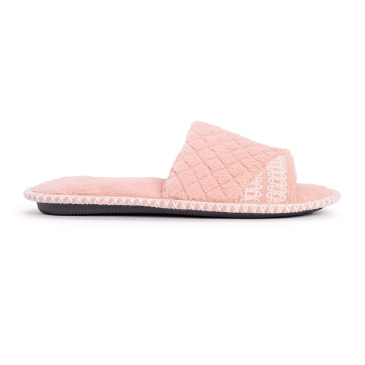 Muk Luks Sally Micro Chenille Open Toe Scuff