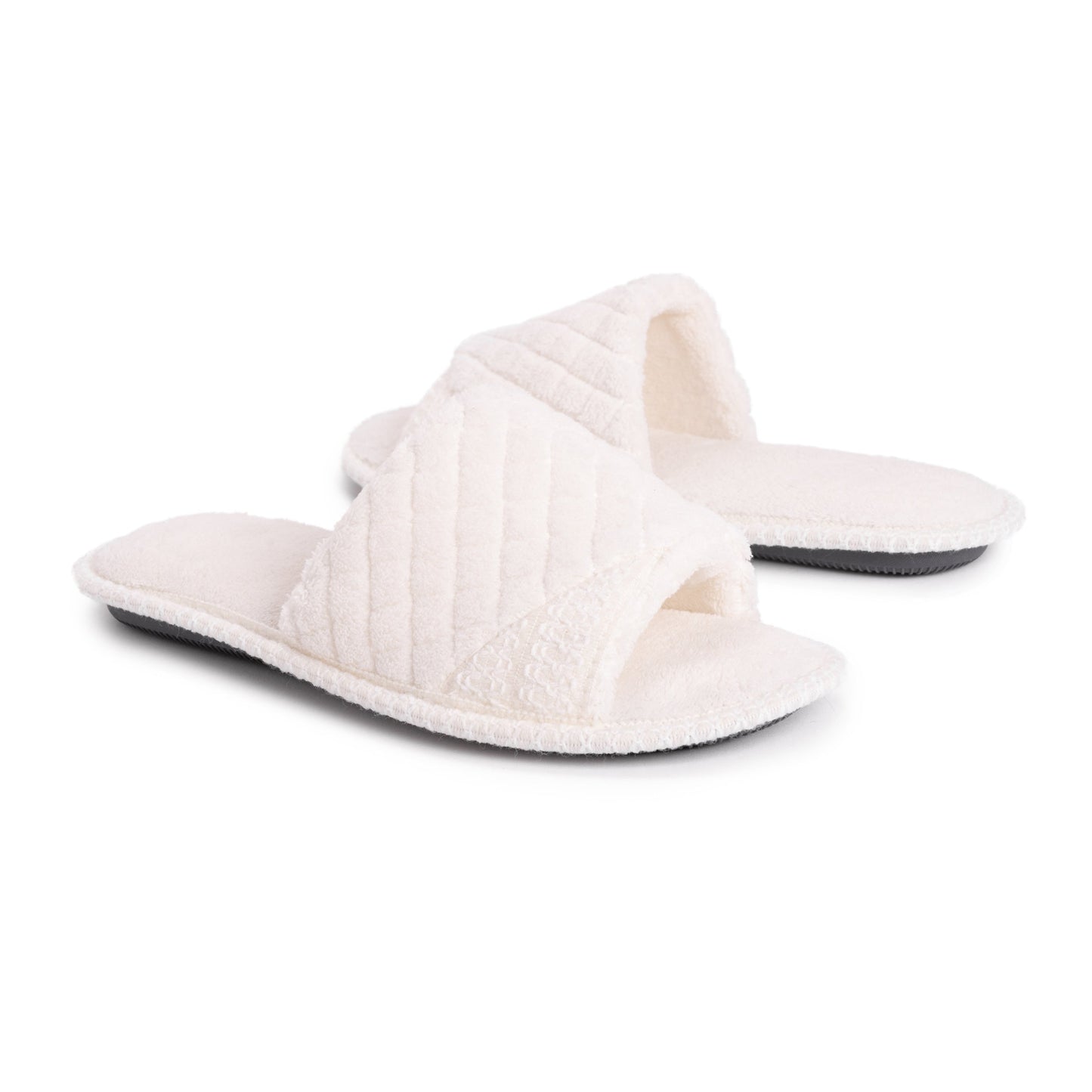 Muk Luks Sally Micro Chenille Open Toe Scuff