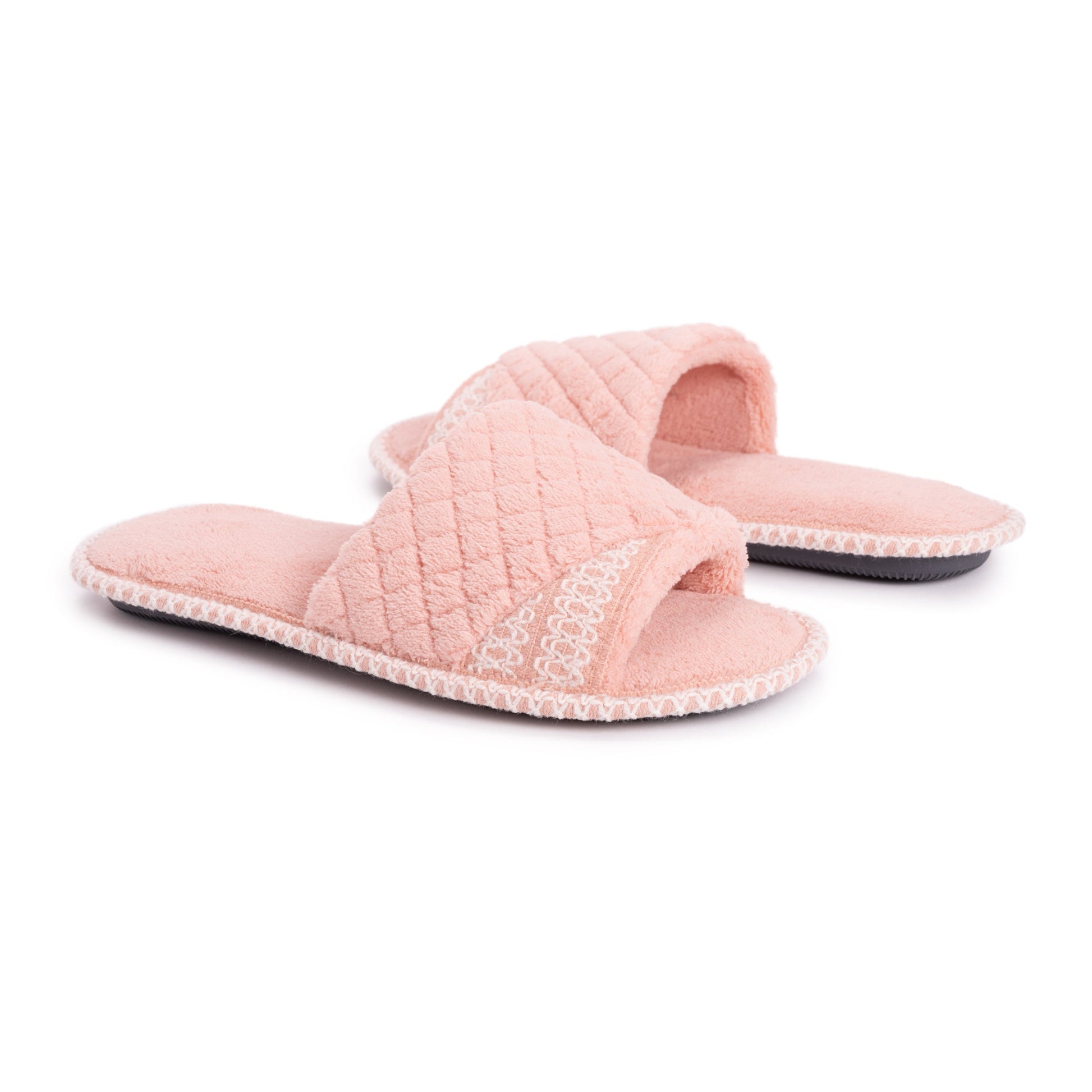 Muk Luks Sally Micro Chenille Open Toe Scuff