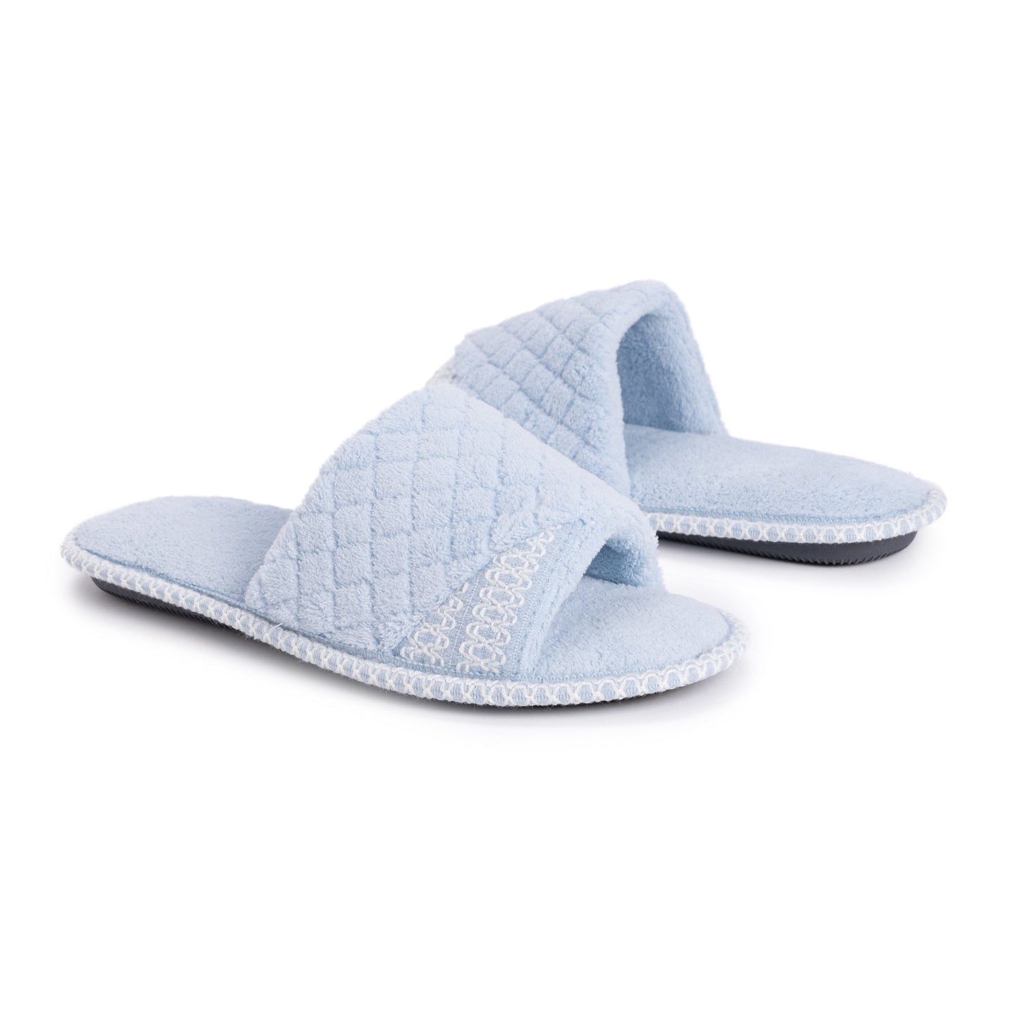 Muk Luks Sally Micro Chenille Open Toe Scuff