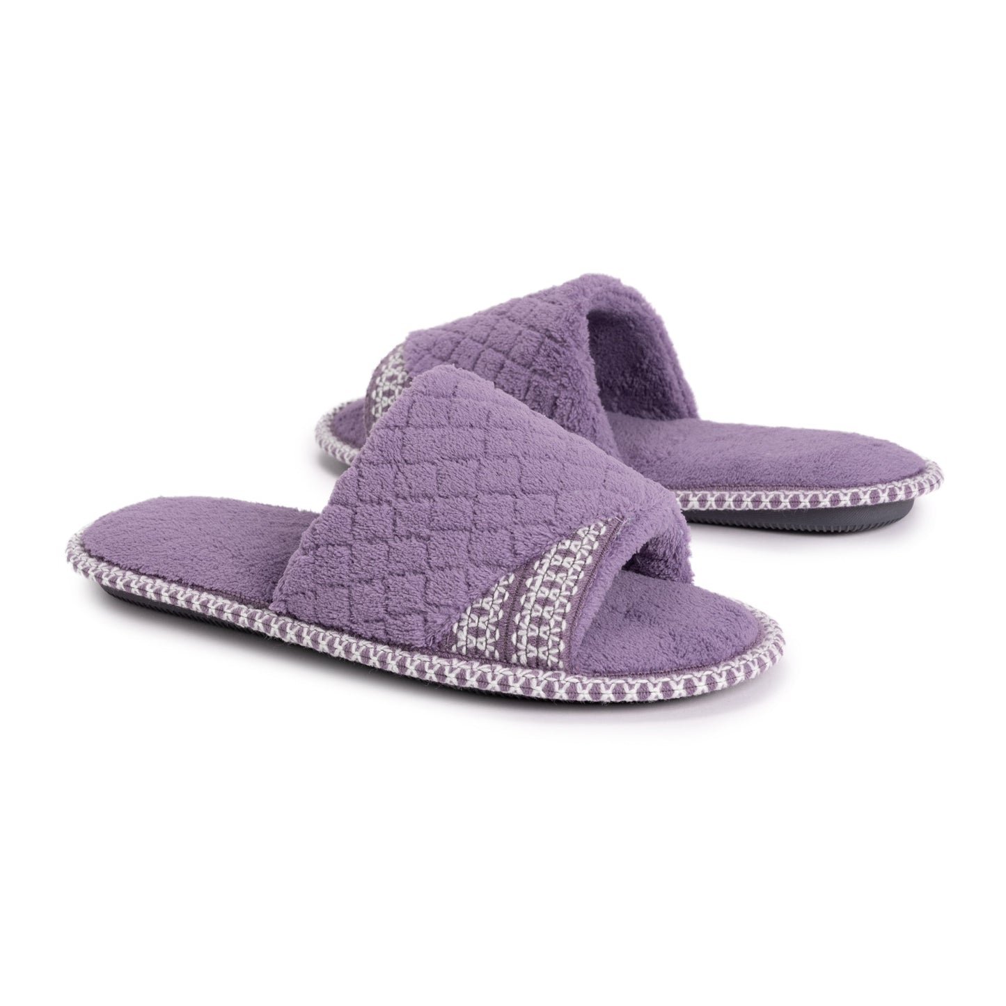 Muk Luks Sally Micro Chenille Open Toe Scuff