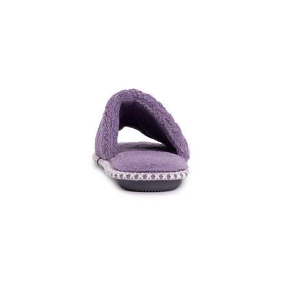 Muk Luks Sally Micro Chenille Open Toe Scuff