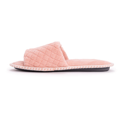 Muk Luks Sally Micro Chenille Open Toe Scuff