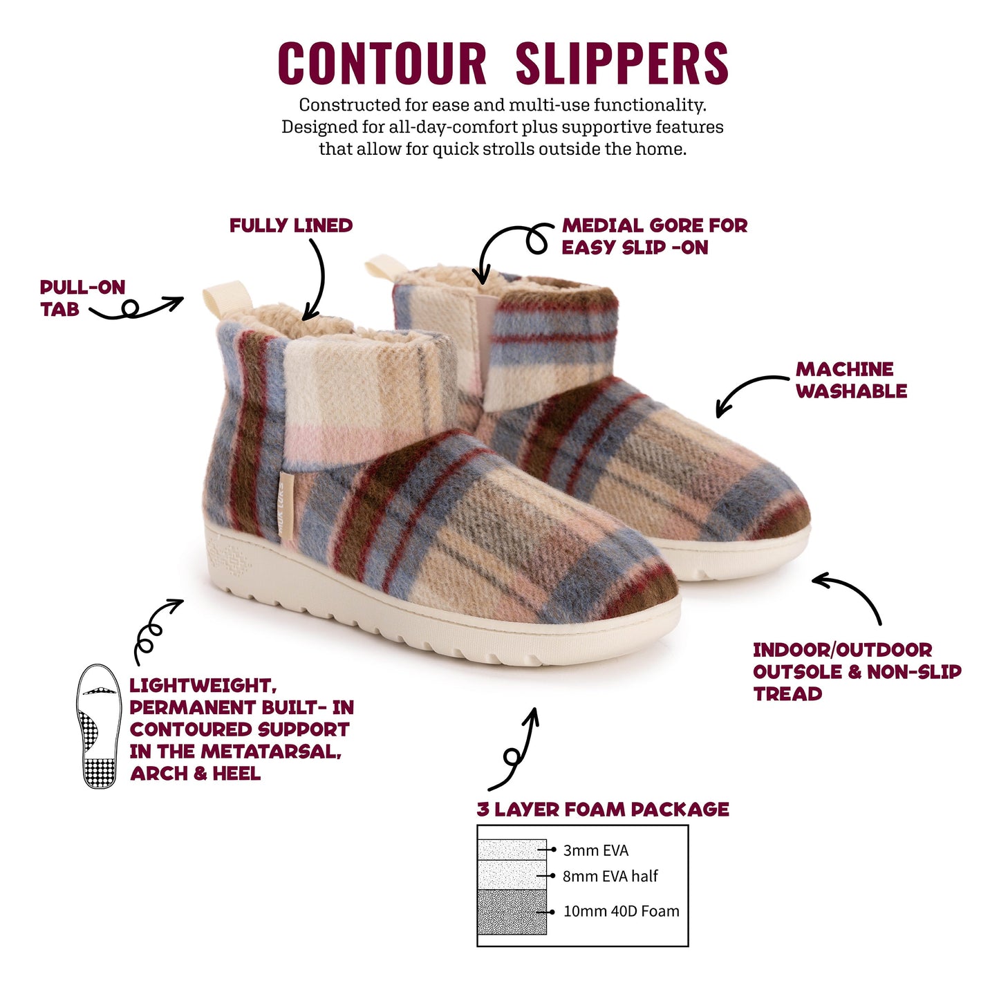 Muk Luks Avery Bootie Slippers