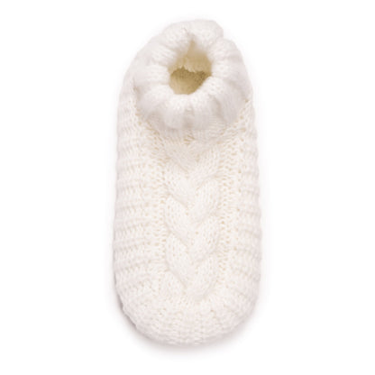 Muk Luks Sweater Cuff Bootie Slipper Socks