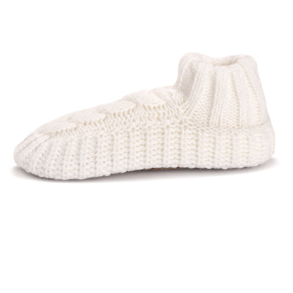 Muk Luks Sweater Cuff Bootie Slipper Socks