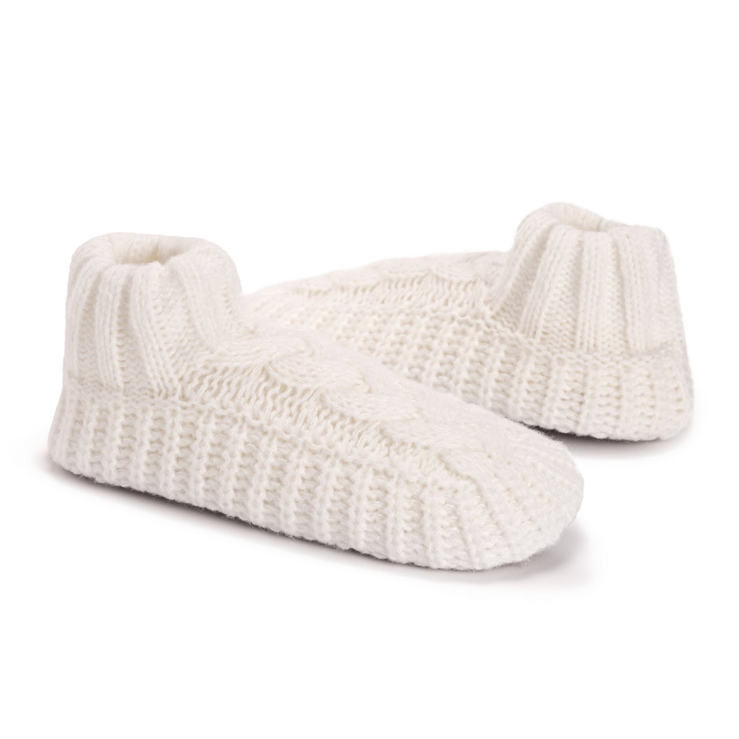 Muk Luks Sweater Cuff Bootie Slipper Socks