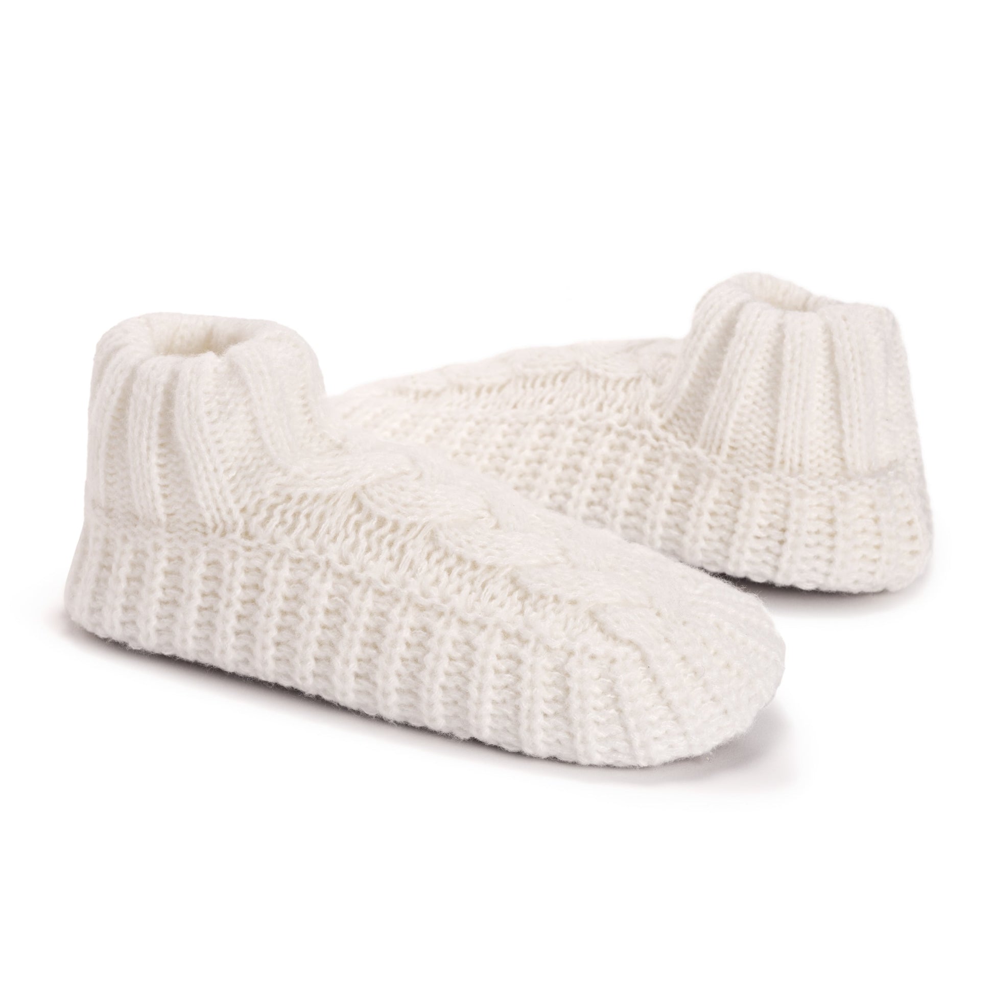 Muk Luks Sweater Cuff Bootie Slipper Socks