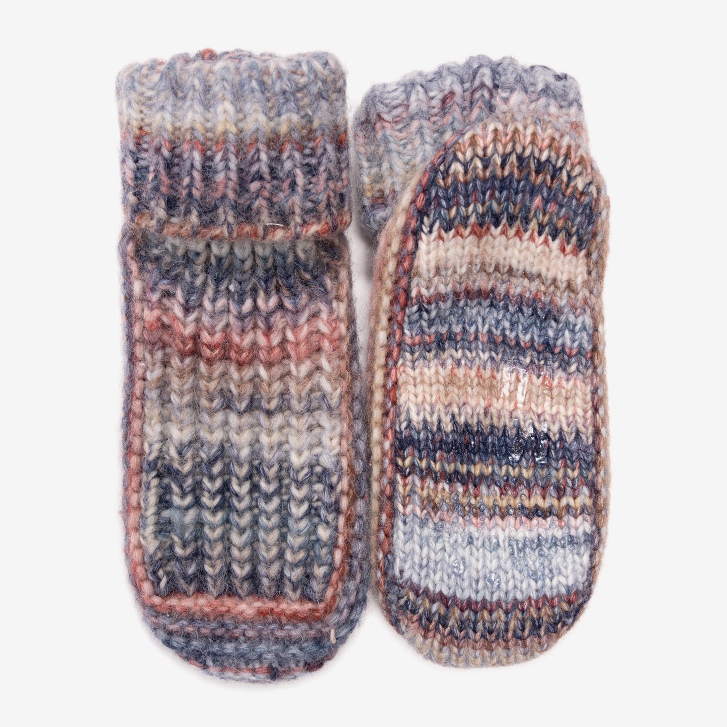 Muk Luks Luxe Space-Dye Cuff Slipper Bootie