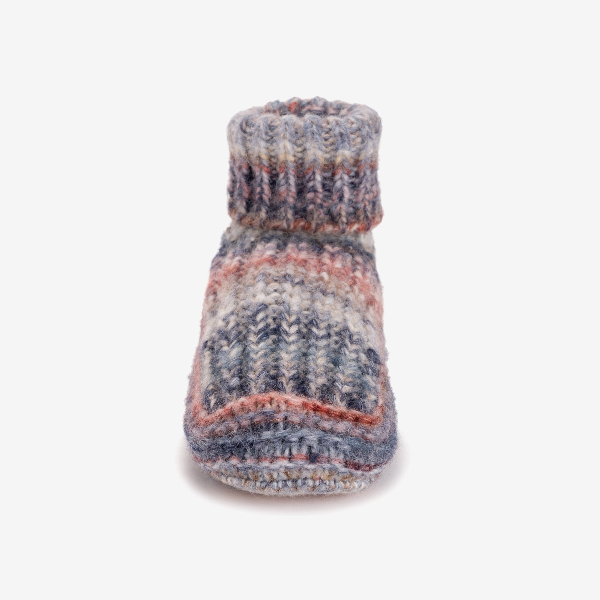 Muk Luks Luxe Space-Dye Cuff Slipper Bootie