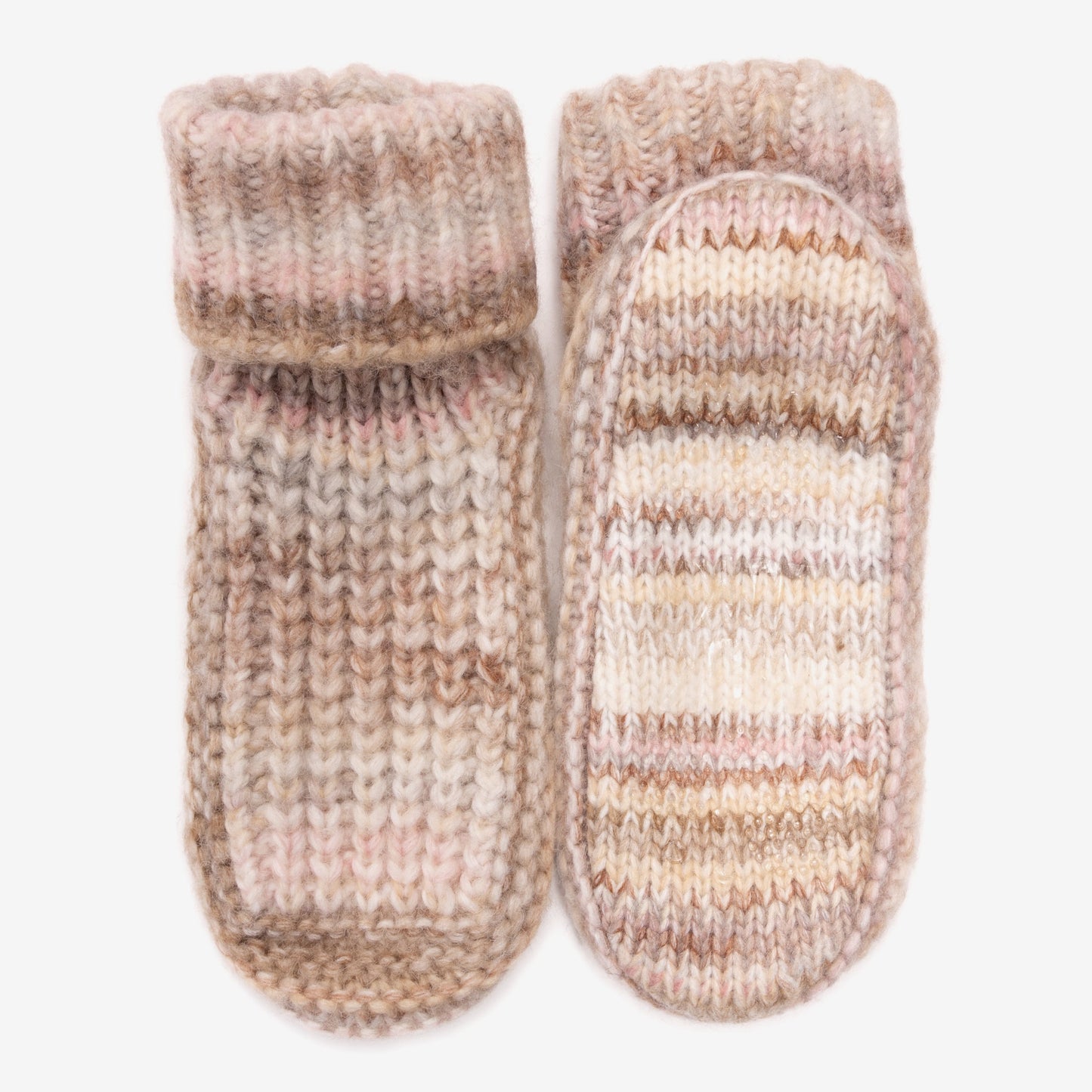 Muk Luks Luxe Space-Dye Cuff Slipper Bootie