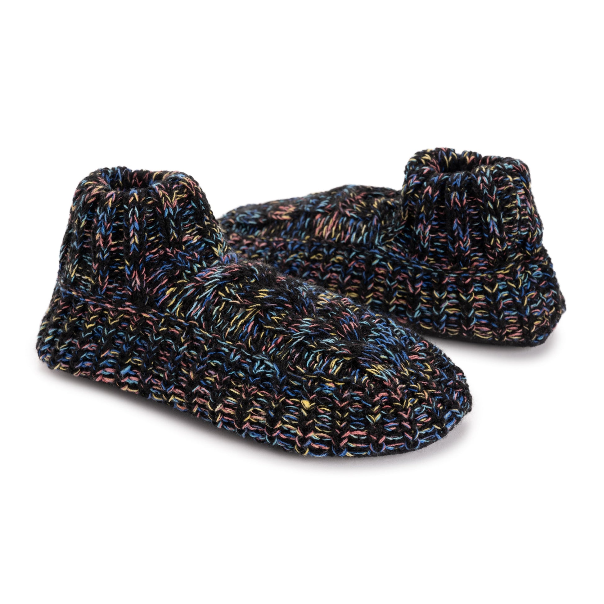 Muk Luks Sweater Cuff Bootie Slipper Socks