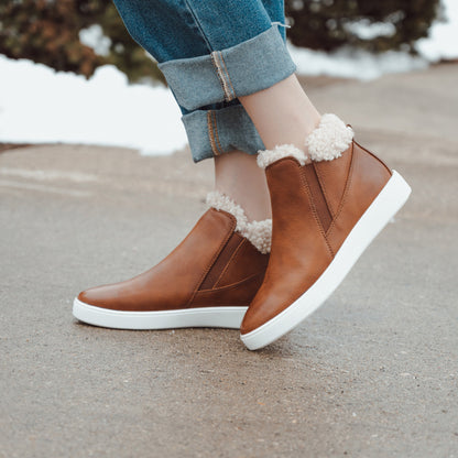 Muk Luks Montana Blue Sky Booties Cognac