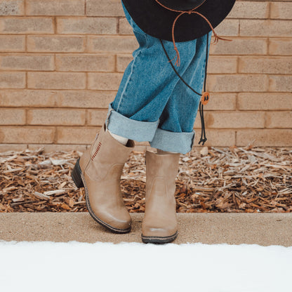 Muk Luks Logger Niagara Boots Taupe