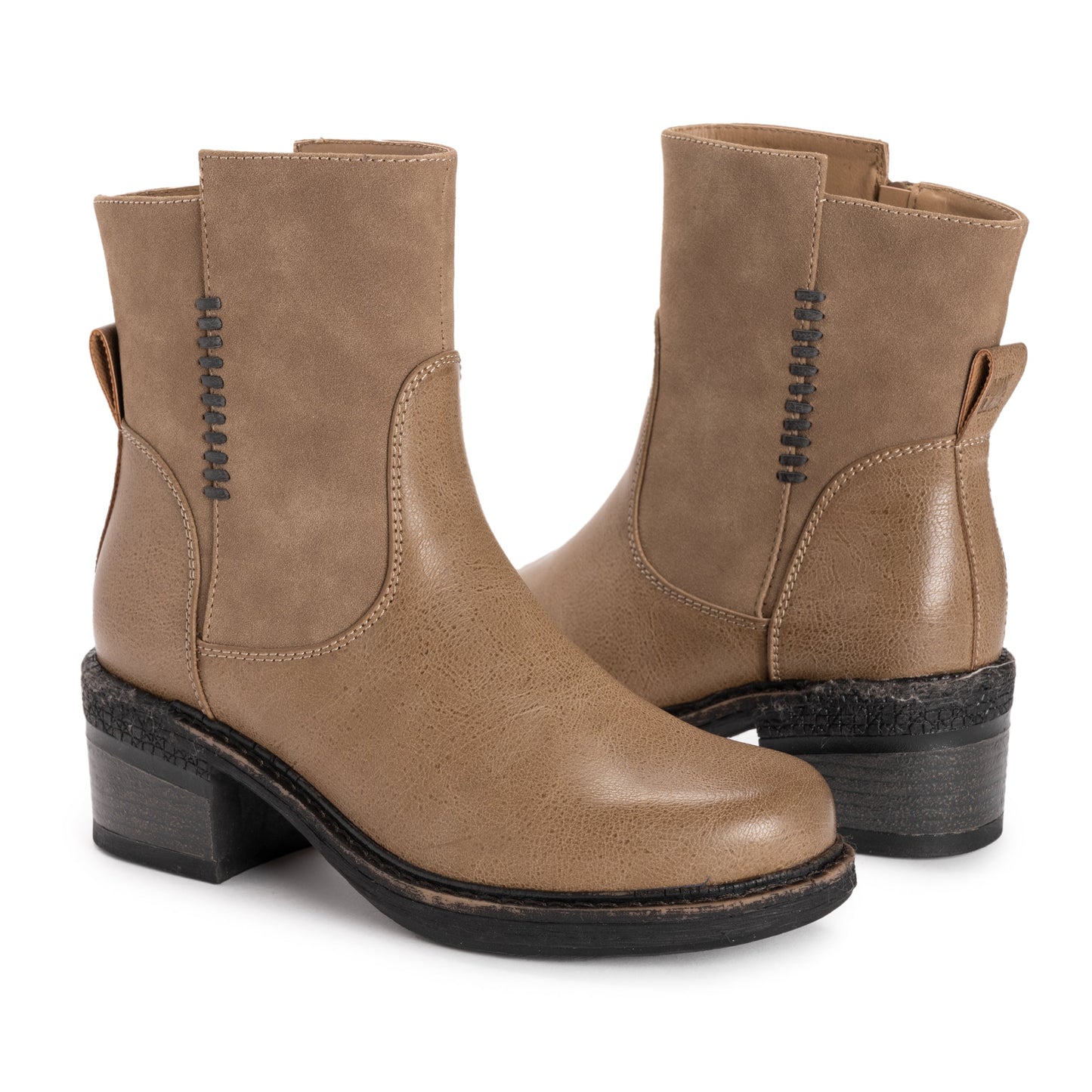 Muk Luks Logger Niagara Boots Taupe