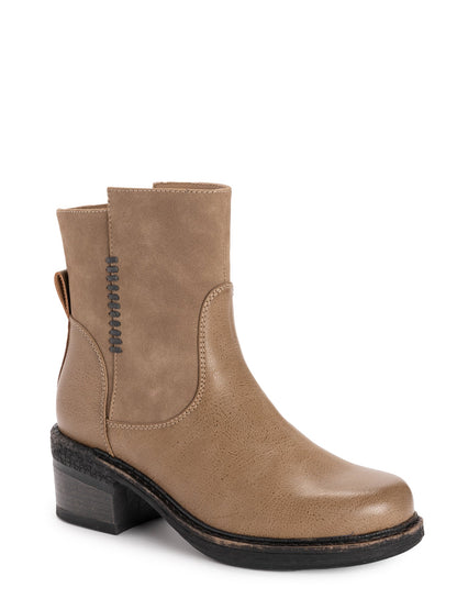 Muk Luks Logger Niagara Boots Taupe