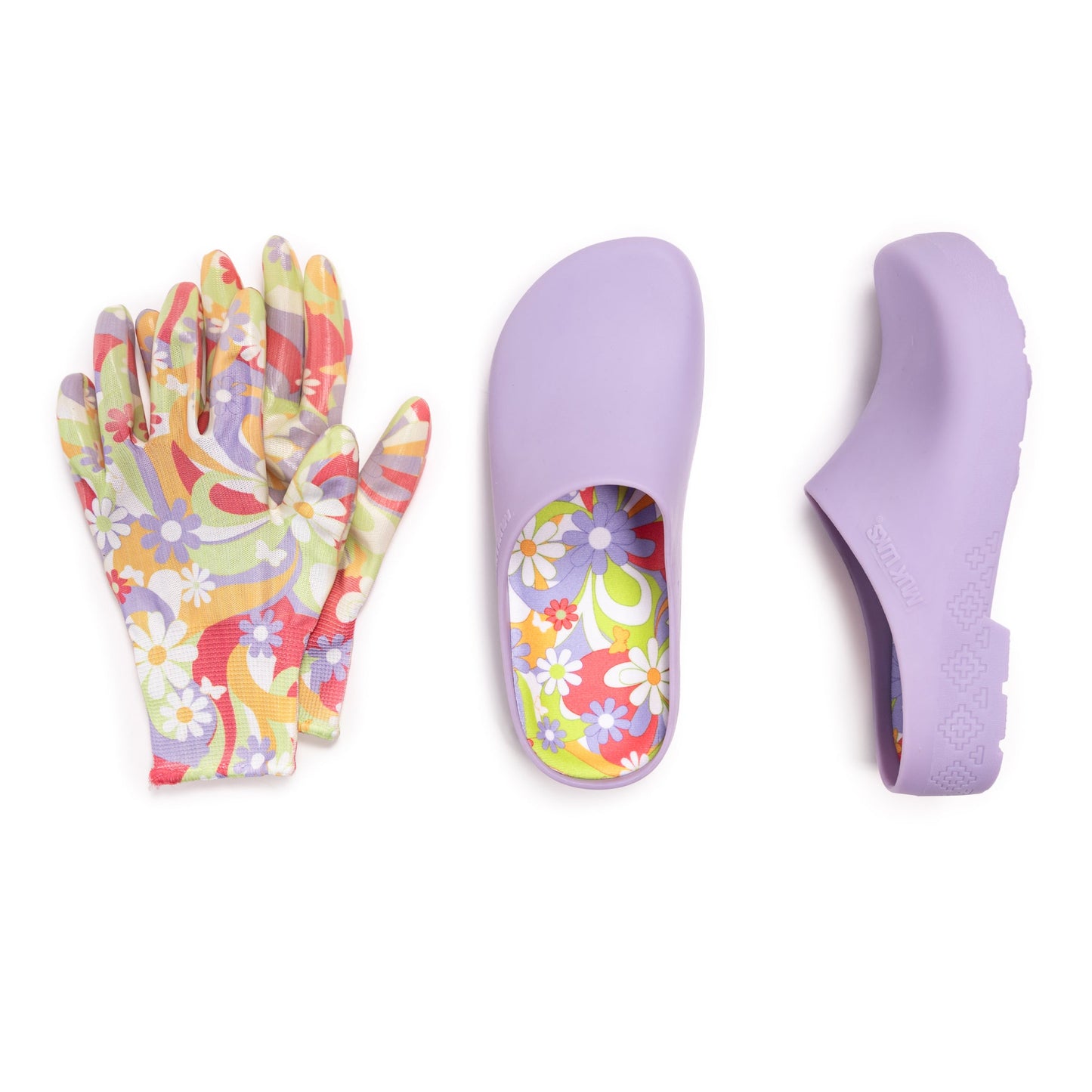 Muk Luks Garden Clog and Bonus Glove Set
