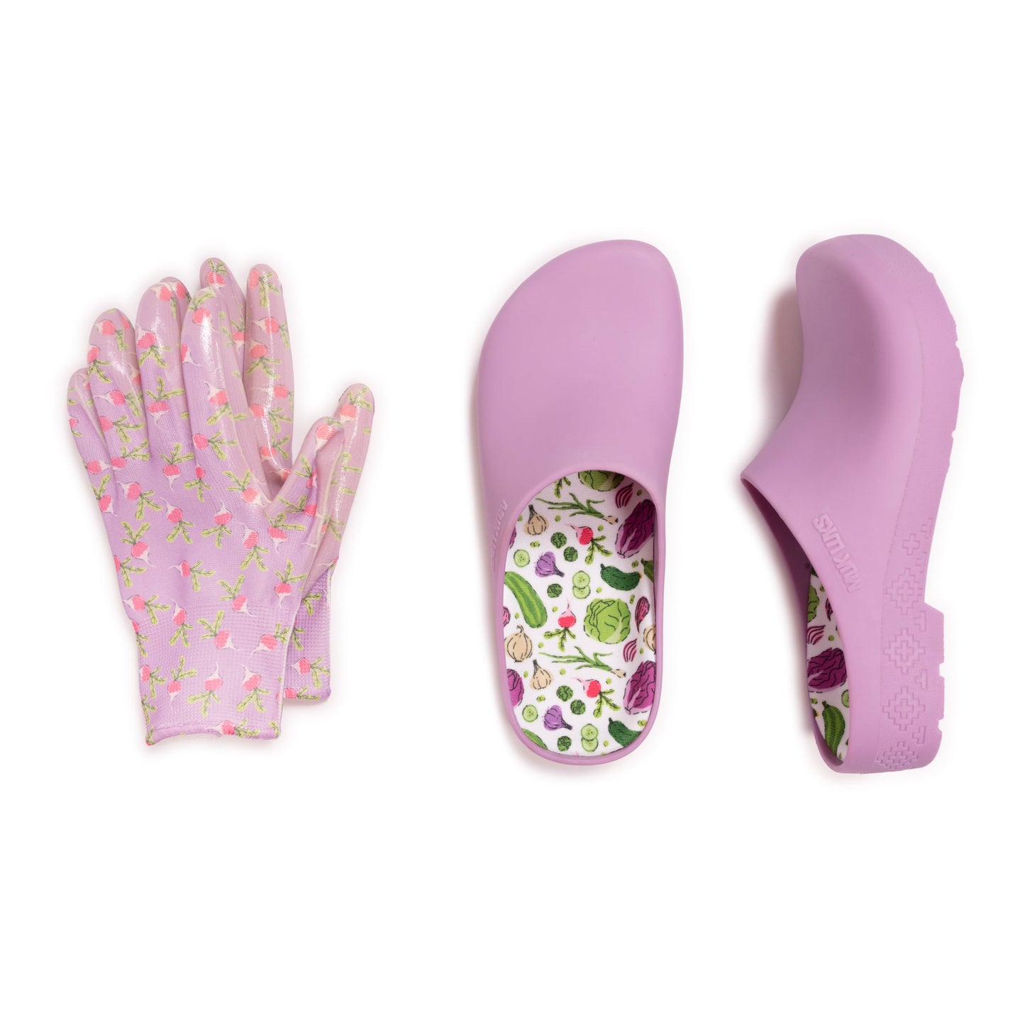 Muk Luks Garden Clog and Bonus Glove Set