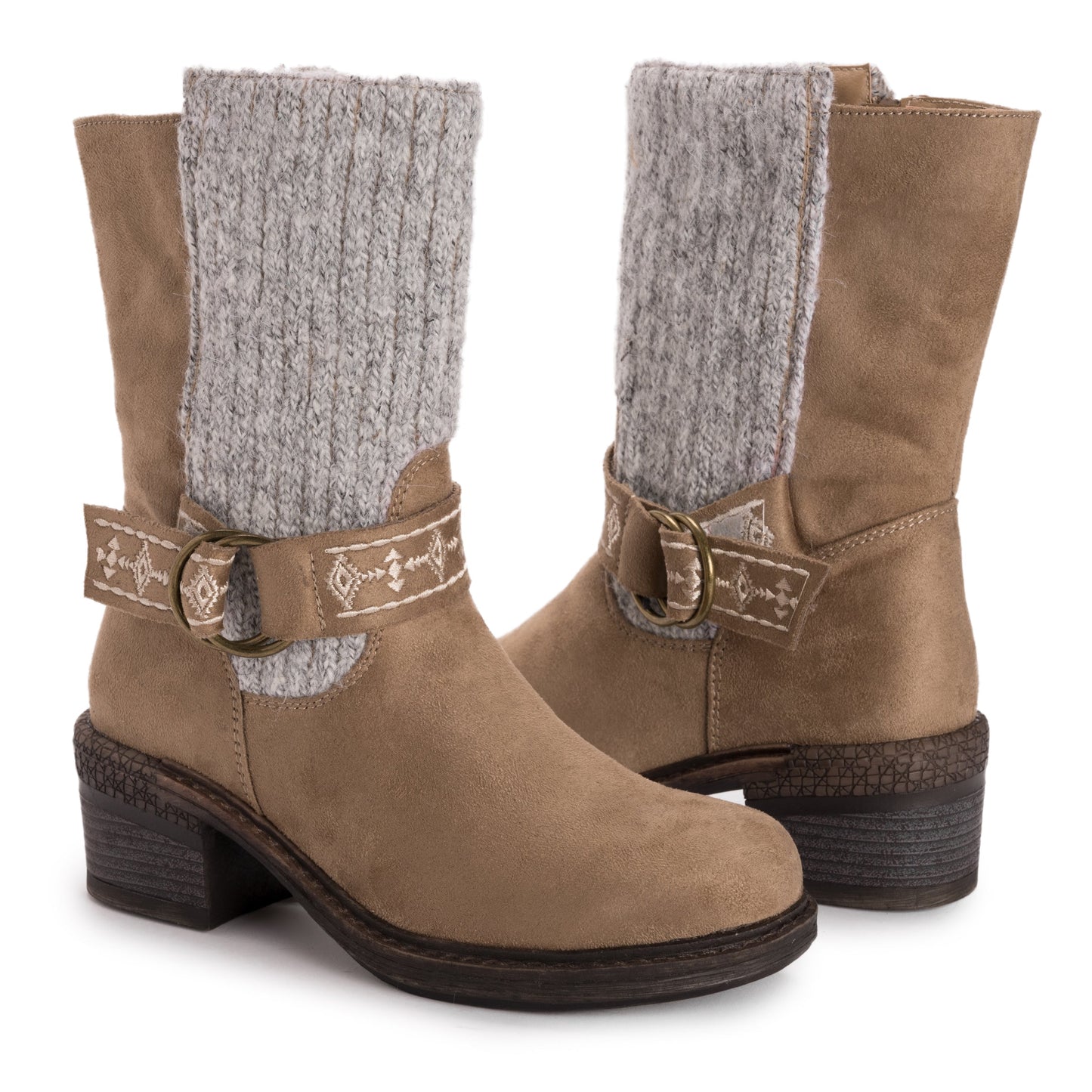 Muk Luks Arya Alice Boots Stone
