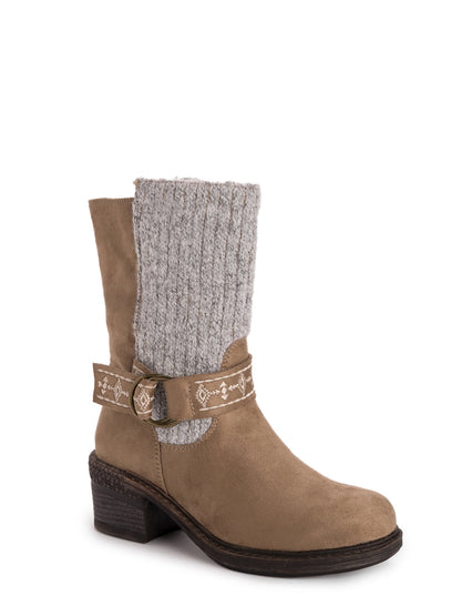 Muk Luks Arya Alice Boots Stone