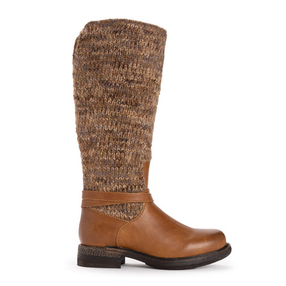Muk Luks Logger Alberta Boots Cognac