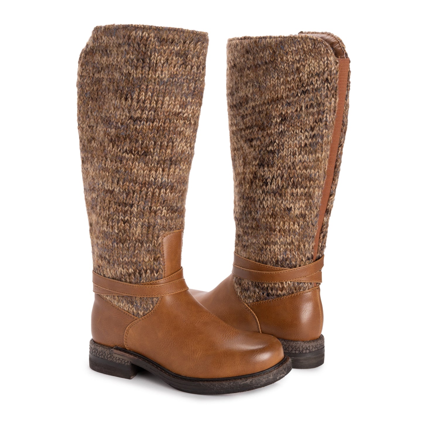 Muk Luks Logger Alberta Boots Cognac