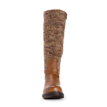Muk Luks Logger Alberta Boots Cognac