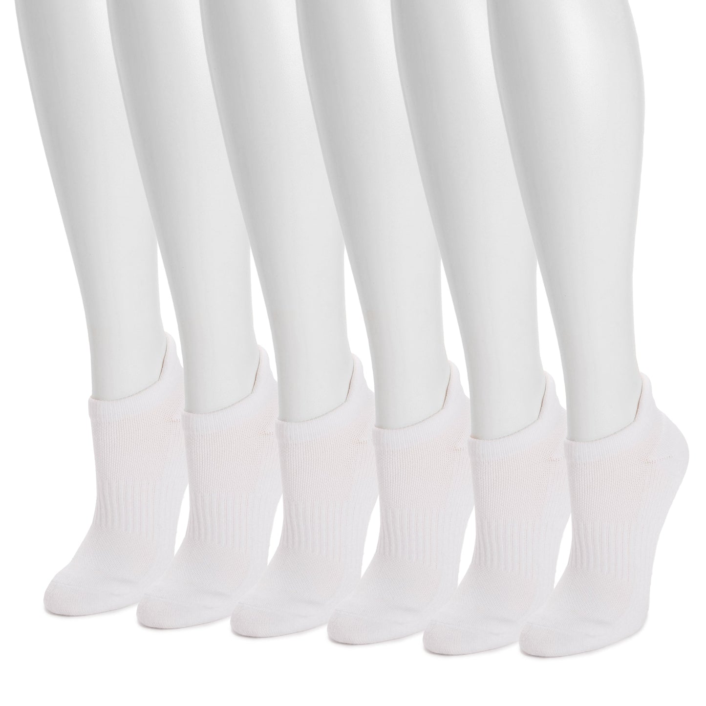 Muk Luks 6 Pair Pack Low Cut Ankle Compression Socks