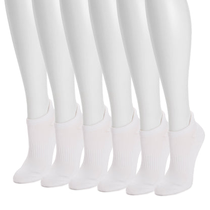 Muk Luks 6 Pair Pack Low Cut Ankle Compression Socks