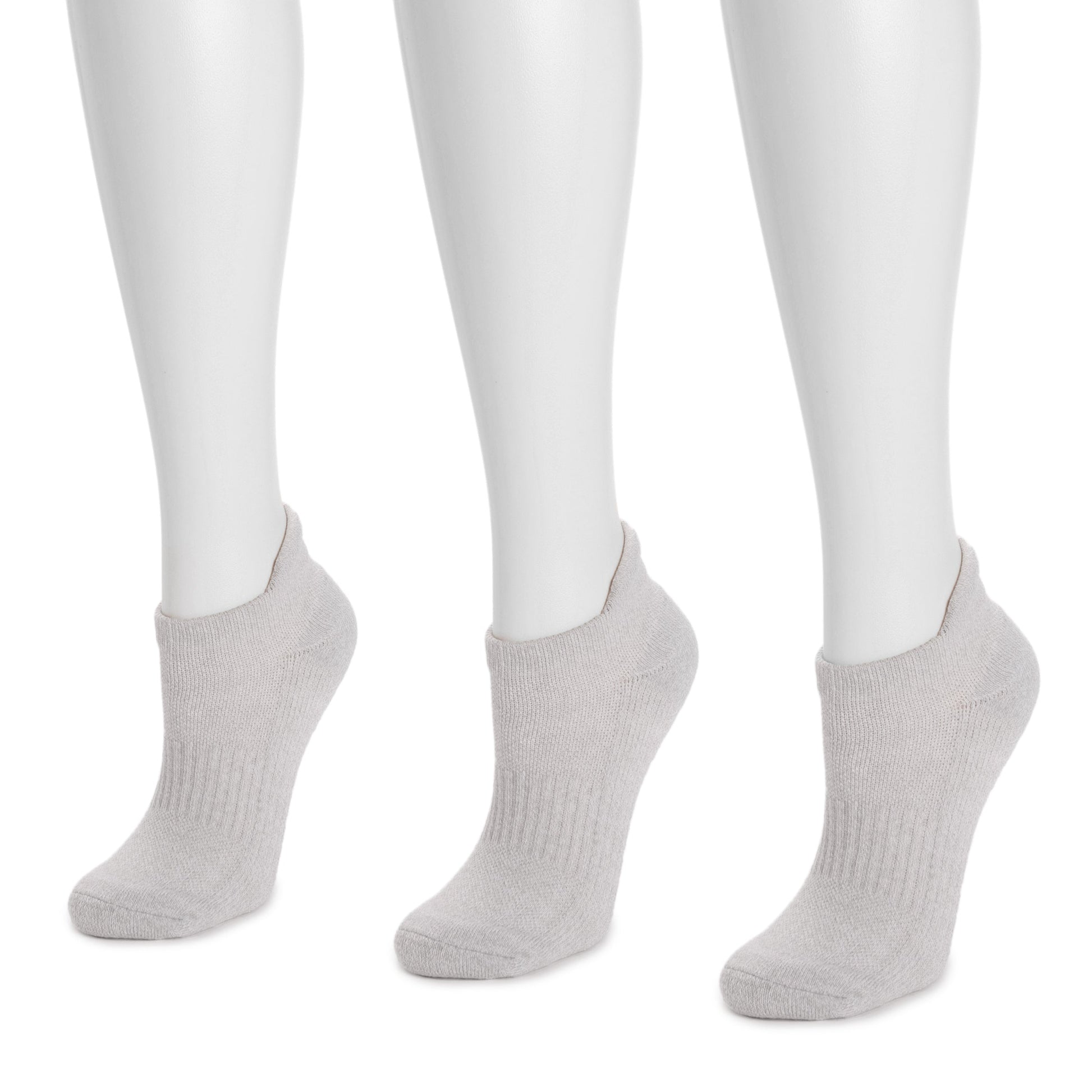 Muk Luks 3 Pack Cotton Compression Ankle Socks