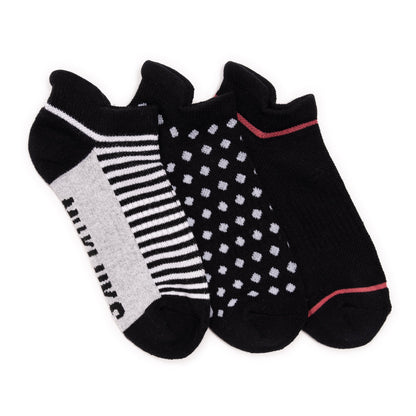 Muk Luks 3 Pack Cotton Compression Ankle Socks