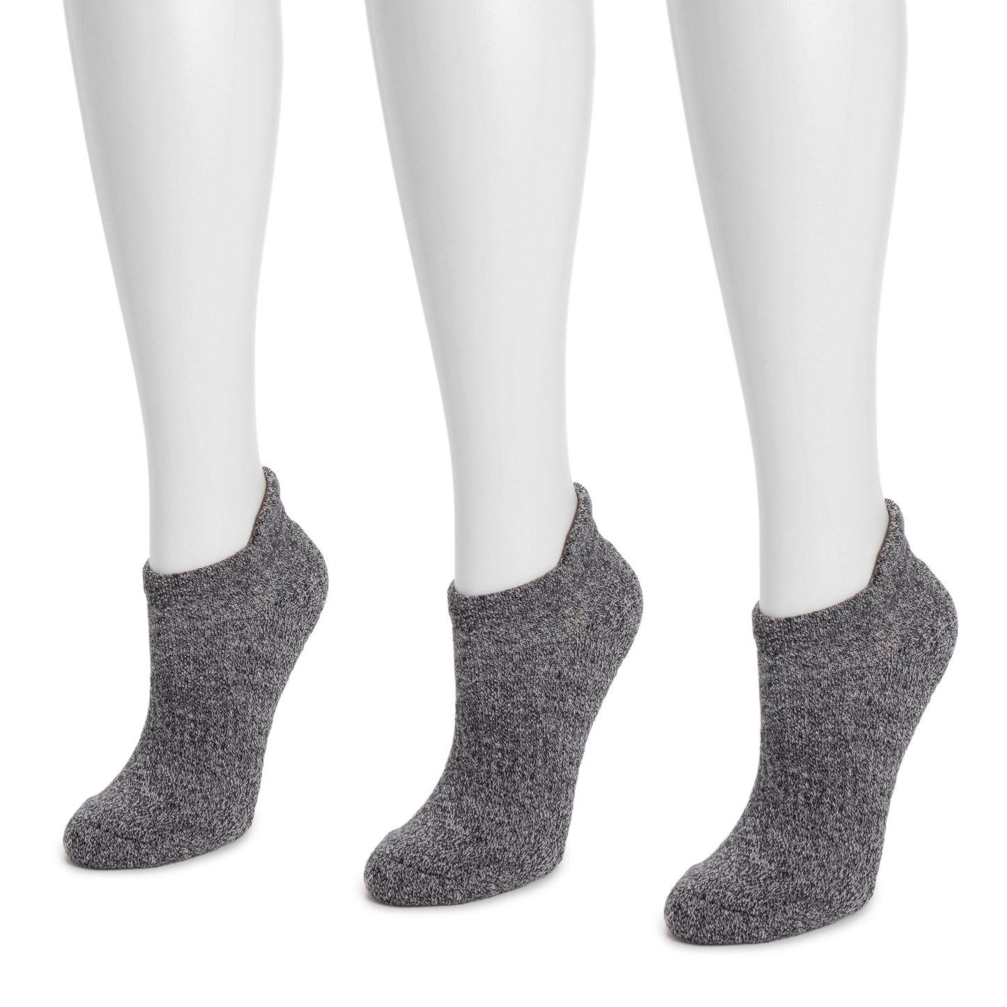 Muk Luks 3 Pack Cotton Compression Ankle Socks